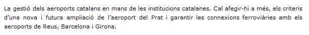 Proposta d'Artur Mas (President de CiU) al President de la Generalitat (Jos Montilla) per signar el pacte nacional d'infrastructures en matria d'aeroports (21 de desembre de 2007)